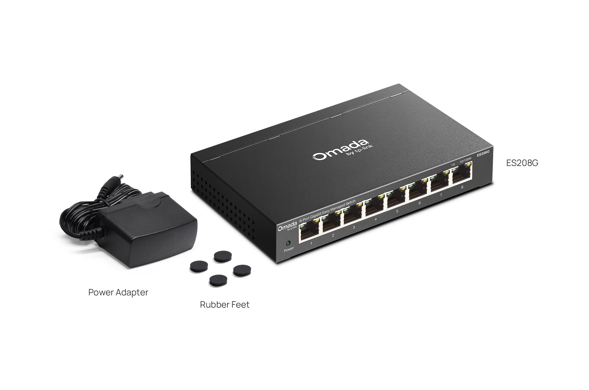 Omada ES208G Switch front view