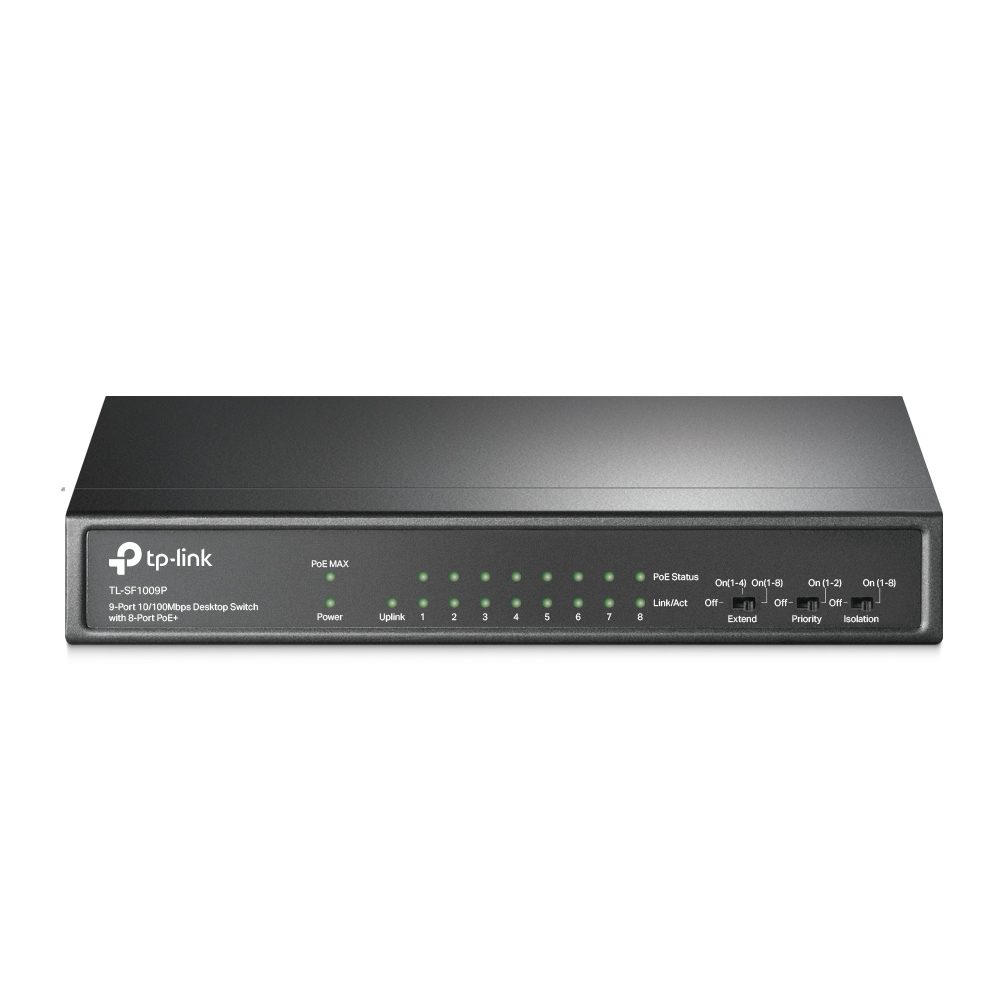 14 media converters installed in chassis