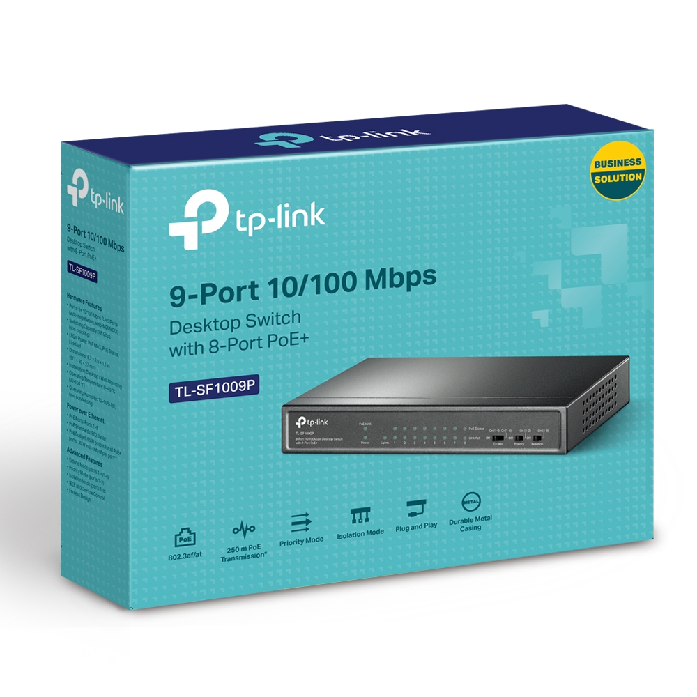 TP-Link TL-SF1009P PoE Switch Diagram