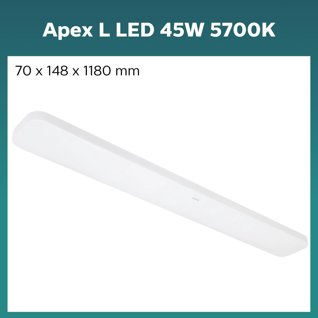 Philips APEX Ceiling Light | 5700K Color Temperature Large Ceiling Light – Apex L 45W 5700K