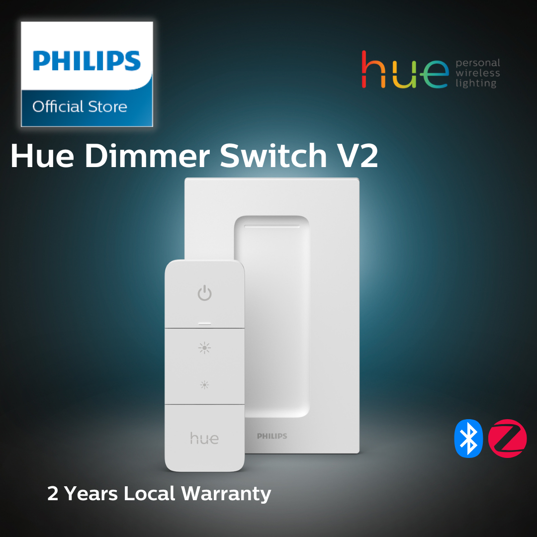 Philips Hue Smart Dimmer Switch with Remote (Requires Hue Hub, Installation-Free, Smart Home, Exclusively for Philips Hue Smart Bulbs)