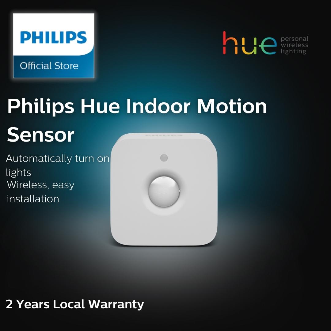 Philips Hue Indoor Motion Sensor for Smart Lights (Requires Hue Bridge, Installation-Free, Smart Home, Exclusively for Philips Hue Smart Bulbs)