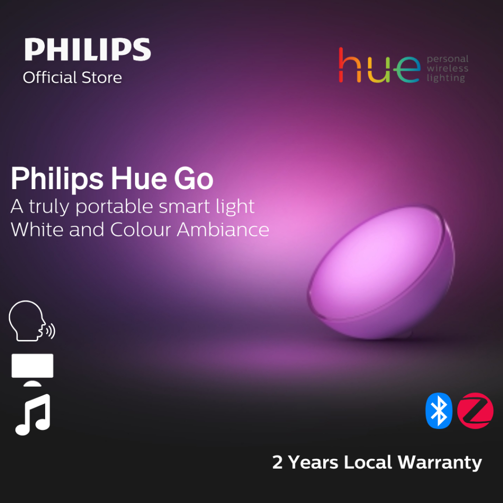 Philips Hue Go Smart Portable Lamp | Bedside Lamp