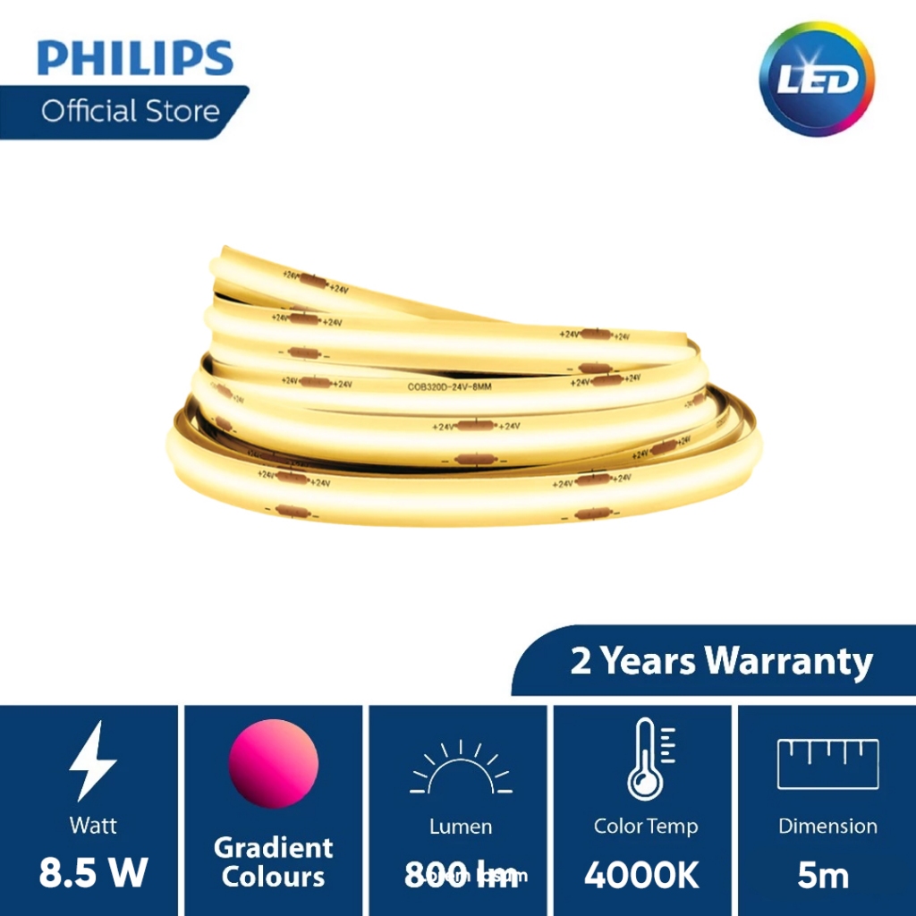 COB LED strip LS161 COB LED8 8.5W 940 5M 24V
