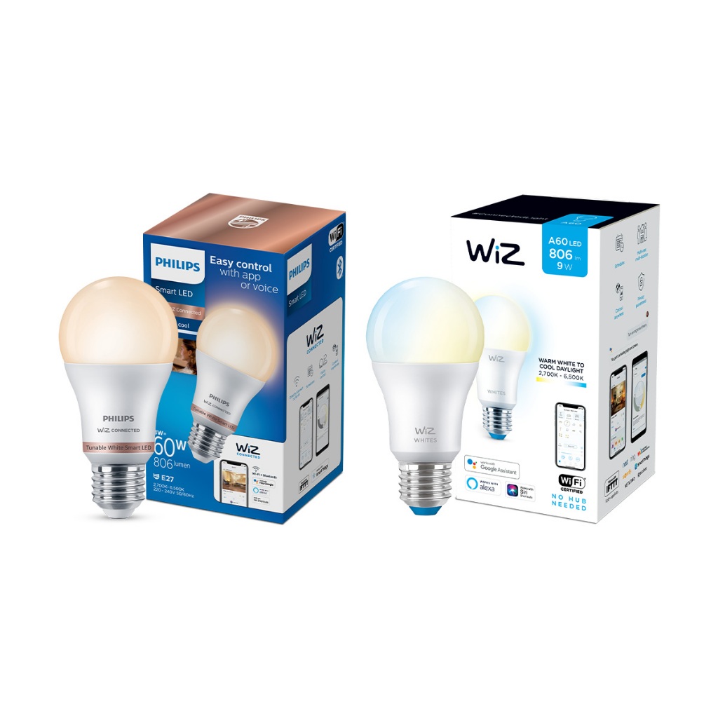 Philips Smart Lighting E27 LED Smart Lighting Tunable White Bulb (9W 2700-6500 K) – White