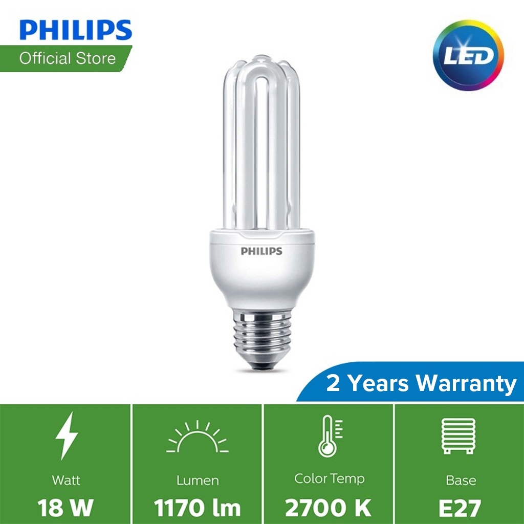 Philips Essential Energy Saver Bulb 11W/14W/18W/23W (2700K/ 6500K) – 18W 2700K