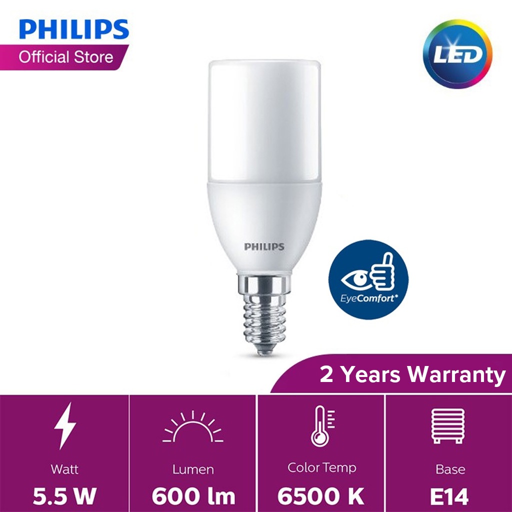 Philips LED Stick E14 (5.5W 3000K/4000K/6500K) – Cool Daylight 6500K