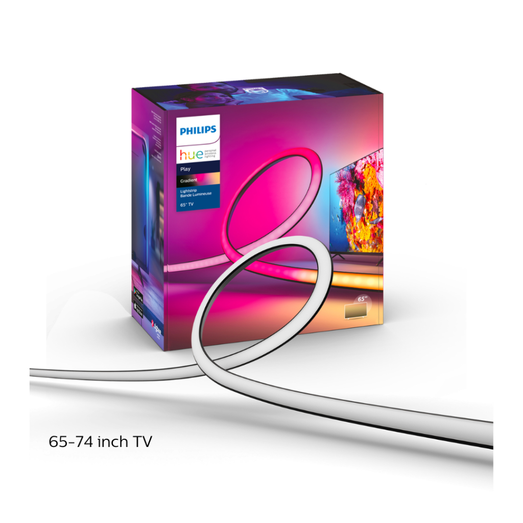 Philips Hue Play TV Gradient 65" Lightstrip (KR Plug) | TV Backlight | | Home Movie Entertainment Bundle – No Add on / Add Hue Bridge