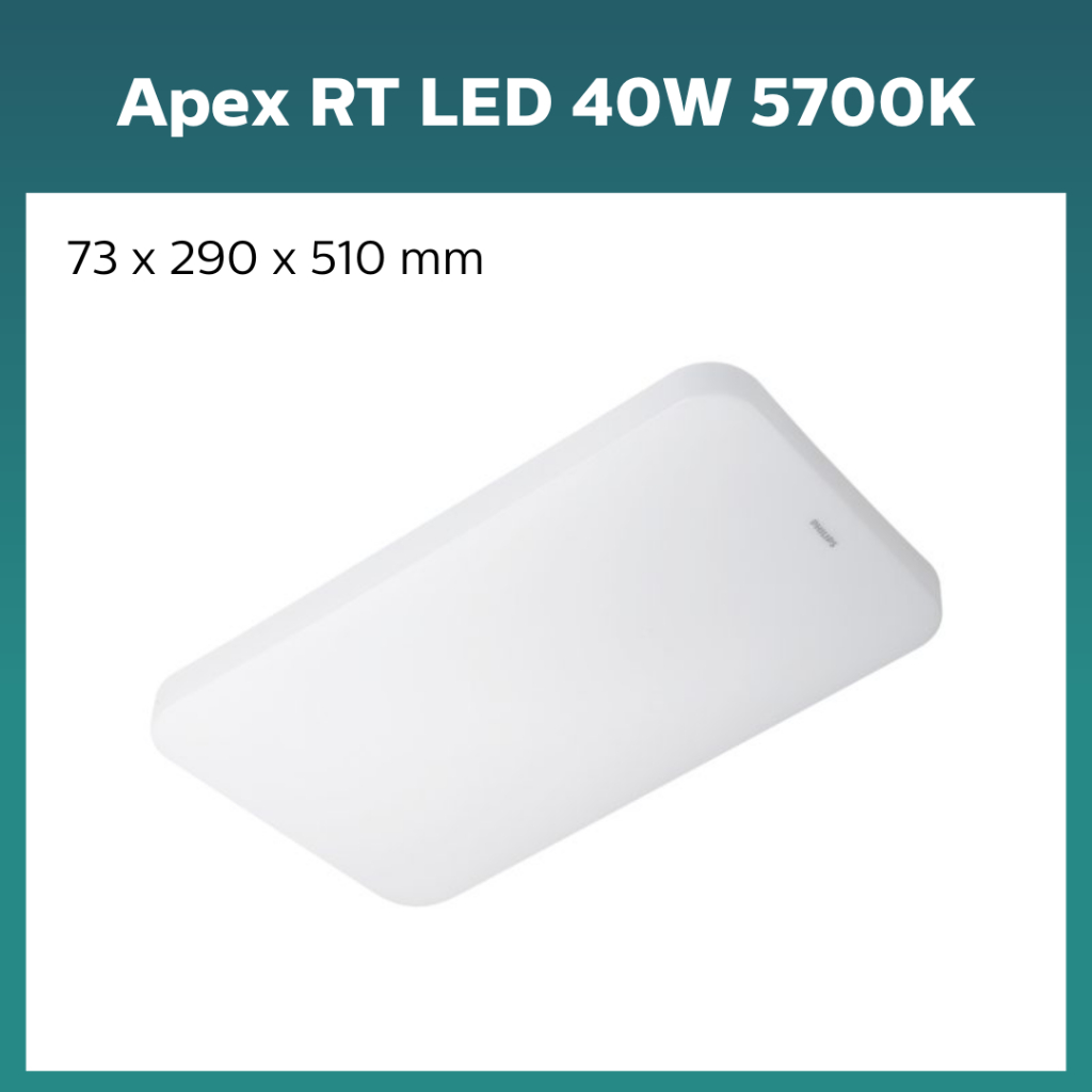Philips APEX Celing Light | 5700K Color Temperature Large Ceiling Light – Apex RT LED 40W 5700