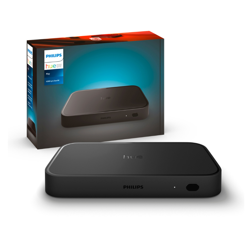Philips Hue Play HDMI Sync Box 8K: sync hue lights to movies, games and music | Hue Bridge Required – Sync Box