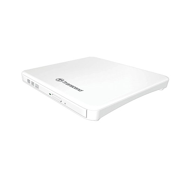 Transcend 8X External Slim Portable USB DVD Writer (White)