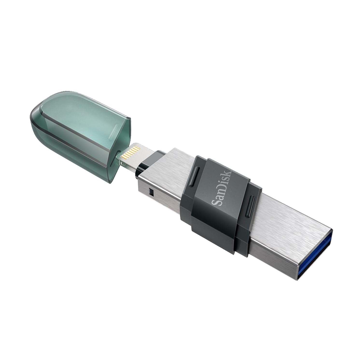 SanDisk iXpand Flash Drive Flip, SDIX90N 064GB, Black, iOS, USB 3.0, 2Y – mint green / 64GB