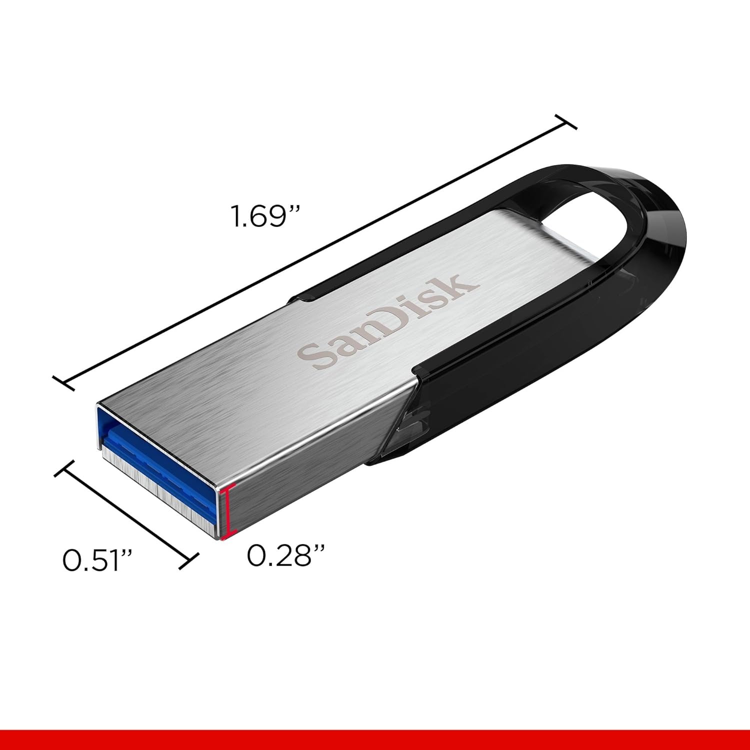 SanDisk Ultra Flair USB 3.0 Flash Drive, CZ73 16GB, USB3.0, Fashionable Metal Casing, 5Y – 16GB