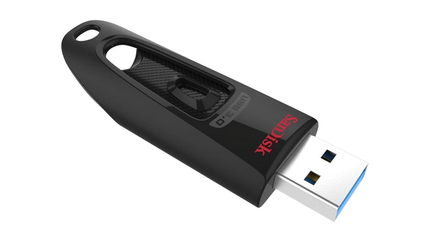 SanDisk Ultra USB 3.0 Flash Drive, CZ48 16GB, USB3.0, Black, stylish sleek design, 5Y – 64GB