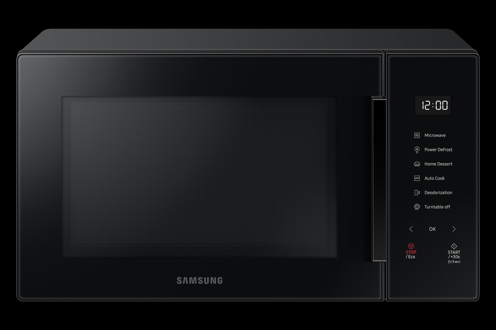samsung 30L Bespoke Microwave Solo Home Dessert Pure Black