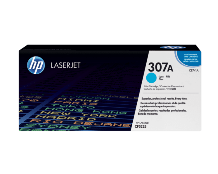 HP 307A CYAN LJ TONER CART CE741A