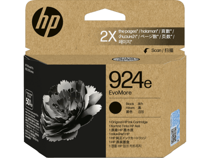 HP HP 924E EVOMORE BLACK ORIGINAL INK CRTG