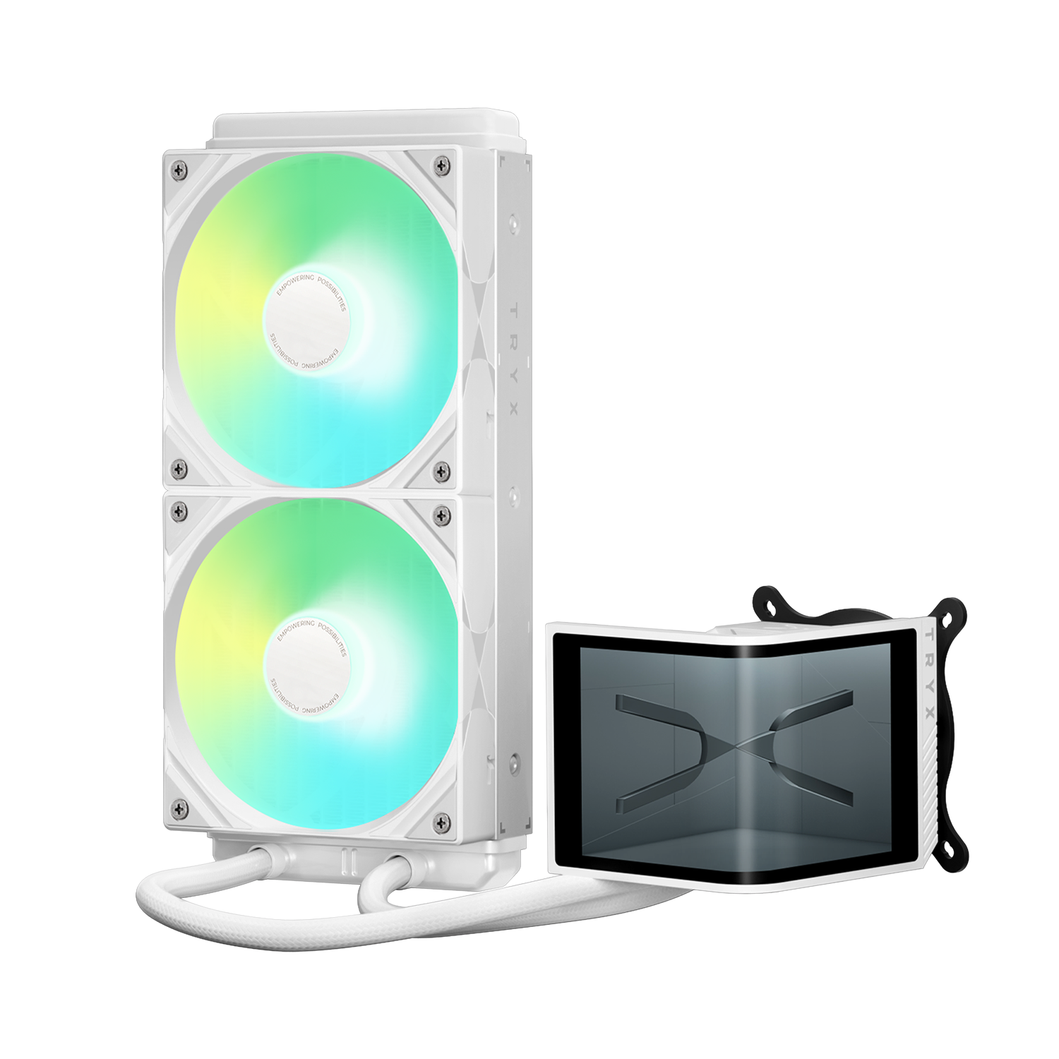 TRYX PANORAMA SE 240 ARGB LIQUID COOLER WHITE