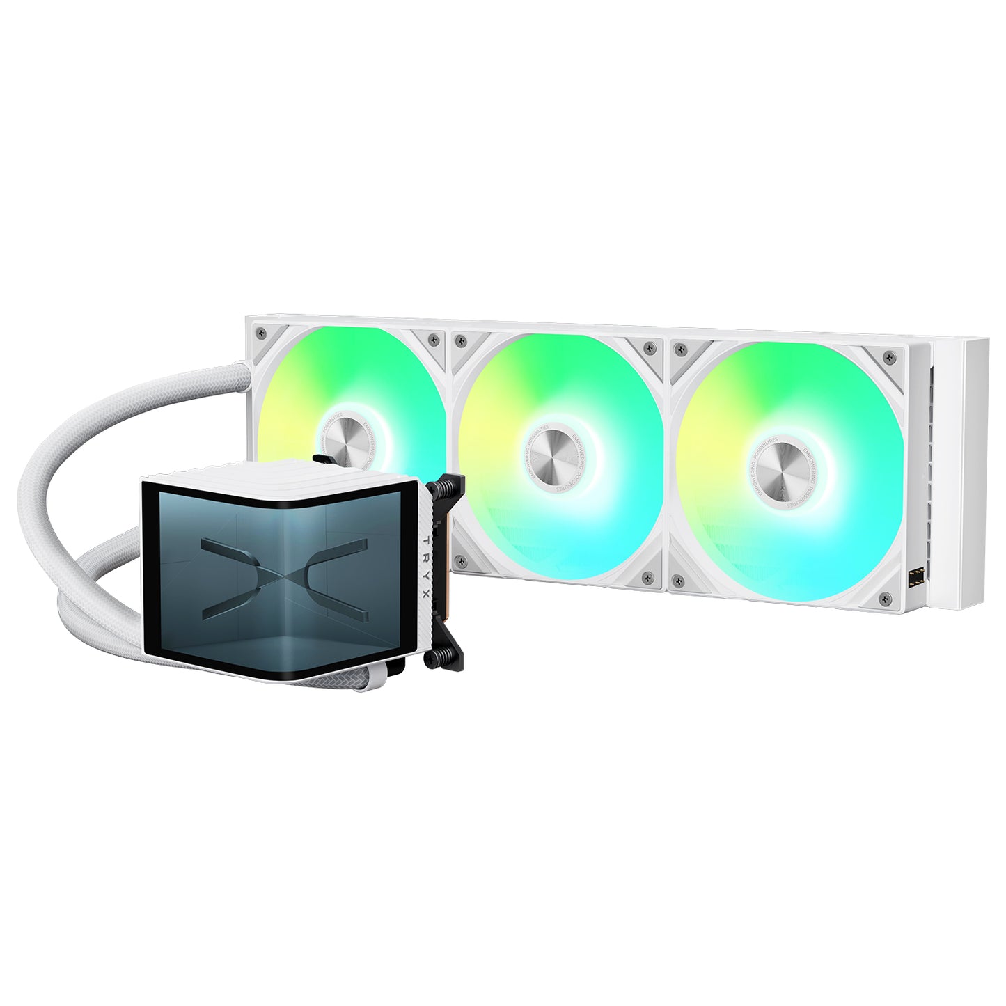 TRYX PANORAMA 360mm AIO LIQUID COOLER WHITE 2025