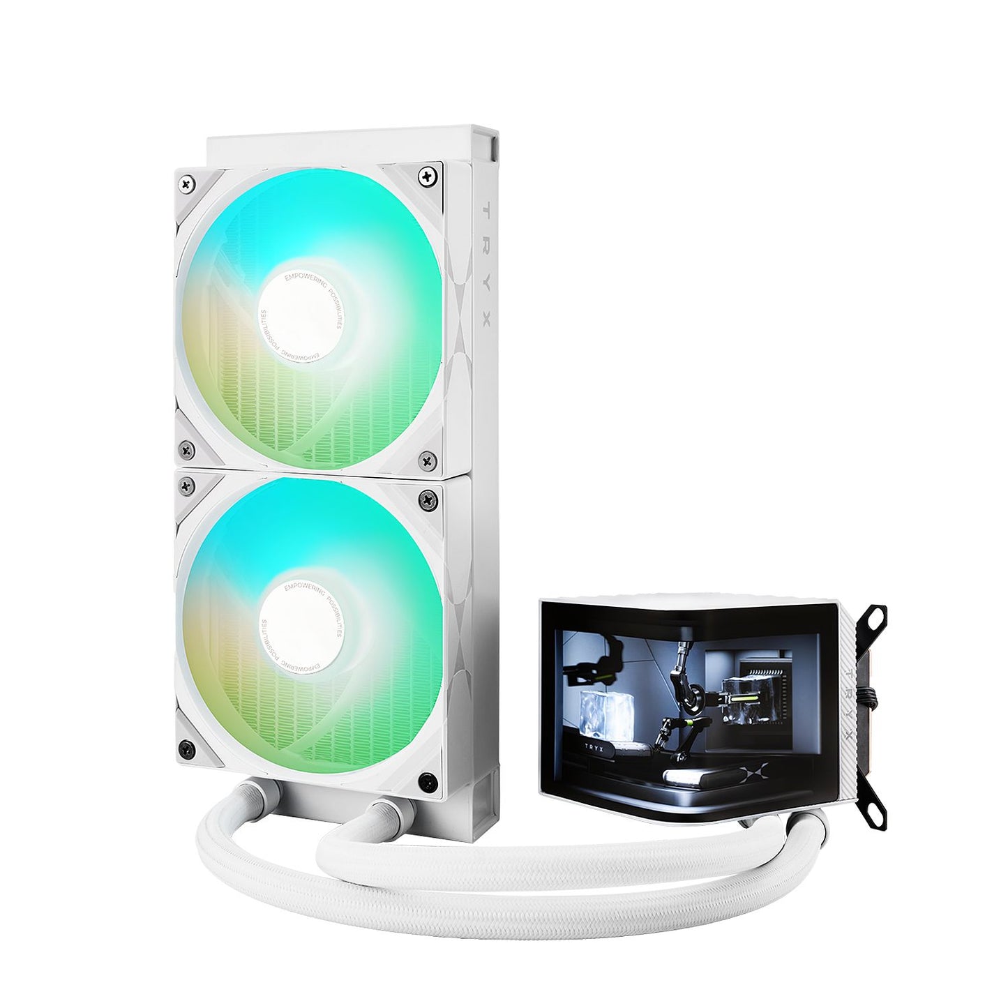 TRYX PANORAMA 240mm AIO Liquid Cooler White