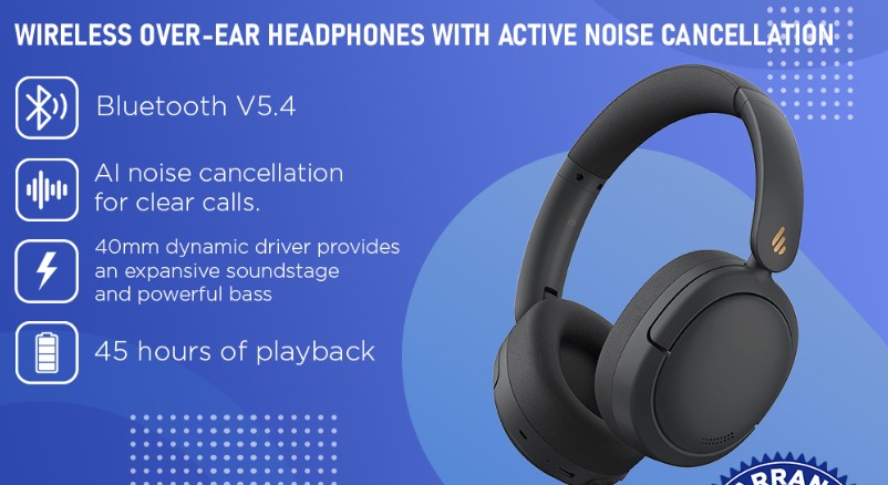 Edifier W800BT Pro Bluetooth Headphone โ Black