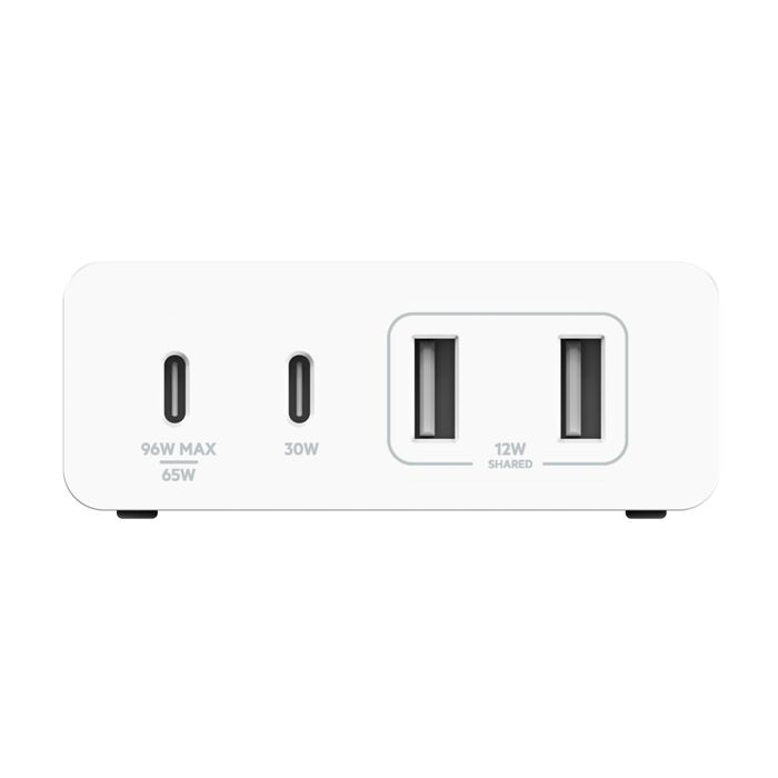 Belkin 108W USB-C Charger GaN 4-Port 2M Cord (WCH010MYWH)