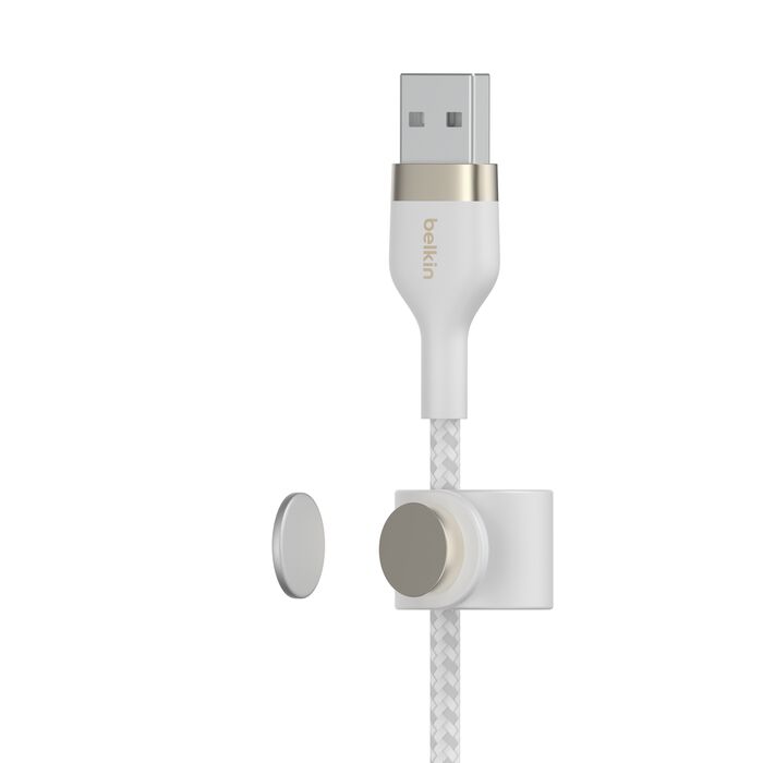 Belkin USB-A to Lightning Braided Cable 1M โ White
