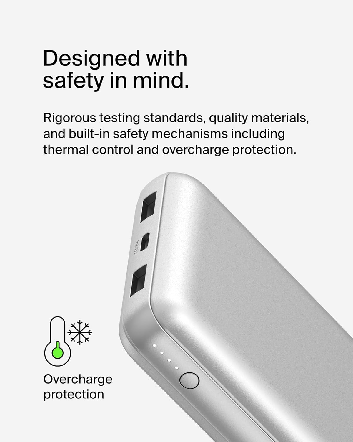 Belkin BoostCharge 20000mAh USB-C Power Bank โ Silver