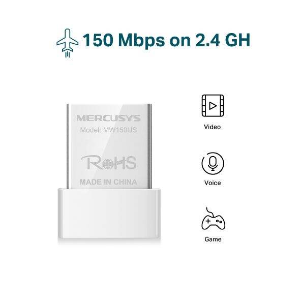 Mercusys MW150US N150 Wireless Nano USB Adapter