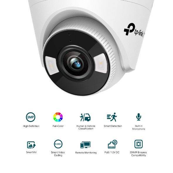 TP-Link VIGI C430(2.8mm) VIGI 3MP Full-Color Turret Network Camera