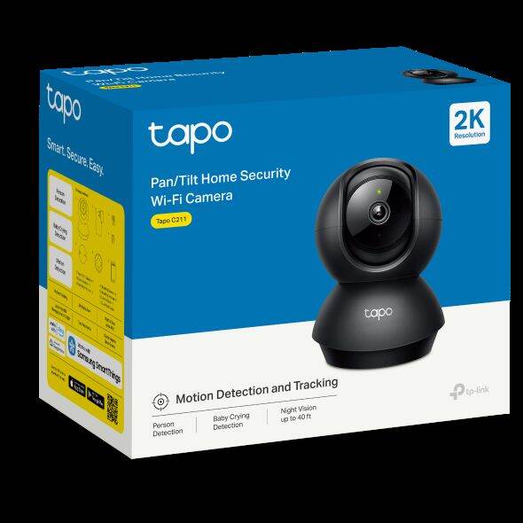 TP-Link Tapo C211 Pan/Tilt AI Home Security Wi-Fi Camera