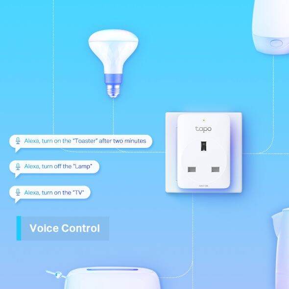 TP-Link Tapo P100 (2-Pack) Smart Wi-Fi Mini Plug
