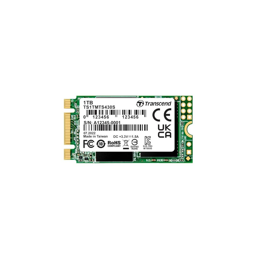 Transcend MTS430S 1TB, M.2 2242 SSD, SATA3 B+M Key, TLC