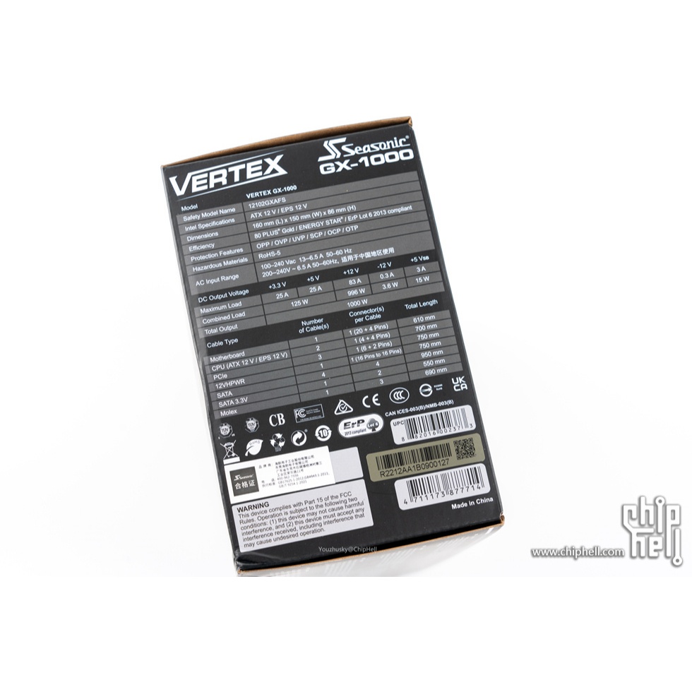 Seasonic VERTEX GX-1000 Power Supply Unit