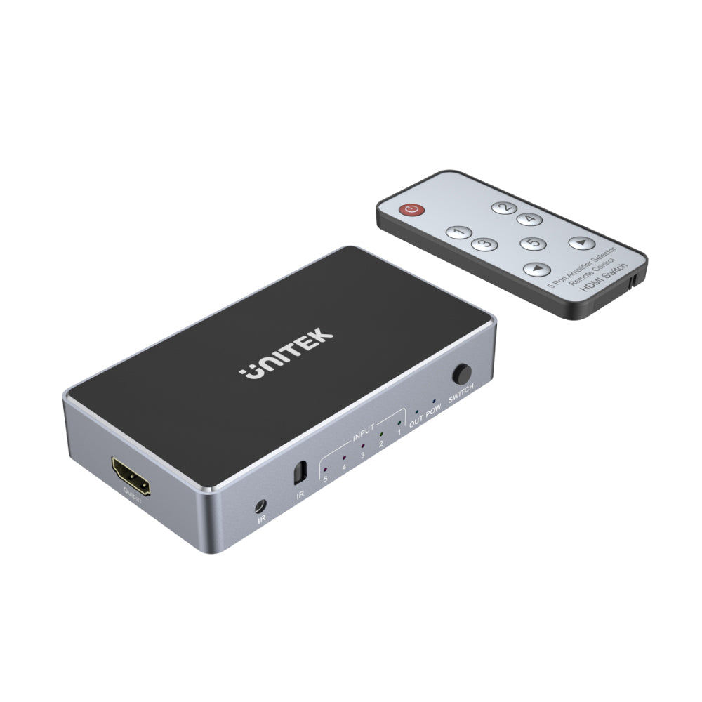 UNITEK 4K HDMI 1.4B SWITCH 5 IN 1 OUT