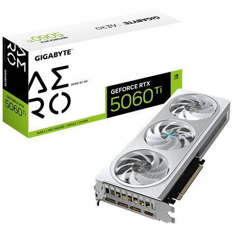 GIGABYTE RTX5060 TI AERO OC 8GB GDDR7 GRAPHICS CARD