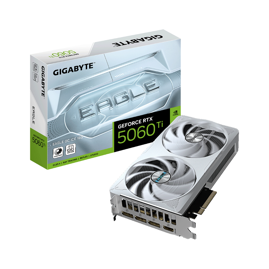 GIGABYTE GeForce RTX 5060 Ti EAGLE ICE OC 16GB GDDR7 GRAPHICS CARD