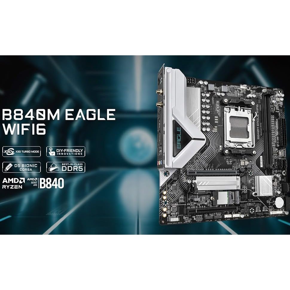 GIGABYTE B840M EAGLE WIFI 6 MOTHERBOARD