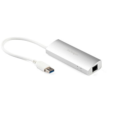 STARTECH.COM 3 PORT PORTABLE USB 3.0 HUB PLUS GBE