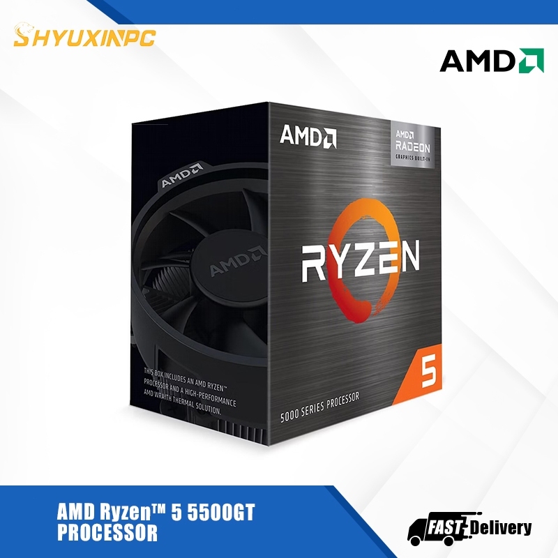 AMD Ryzen 5 5500GT, with Wraith Stealth Cooler