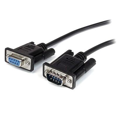 STARTECH.COM 0.5M STRAIGHT THROUGH SERIAL CABLE MF BK