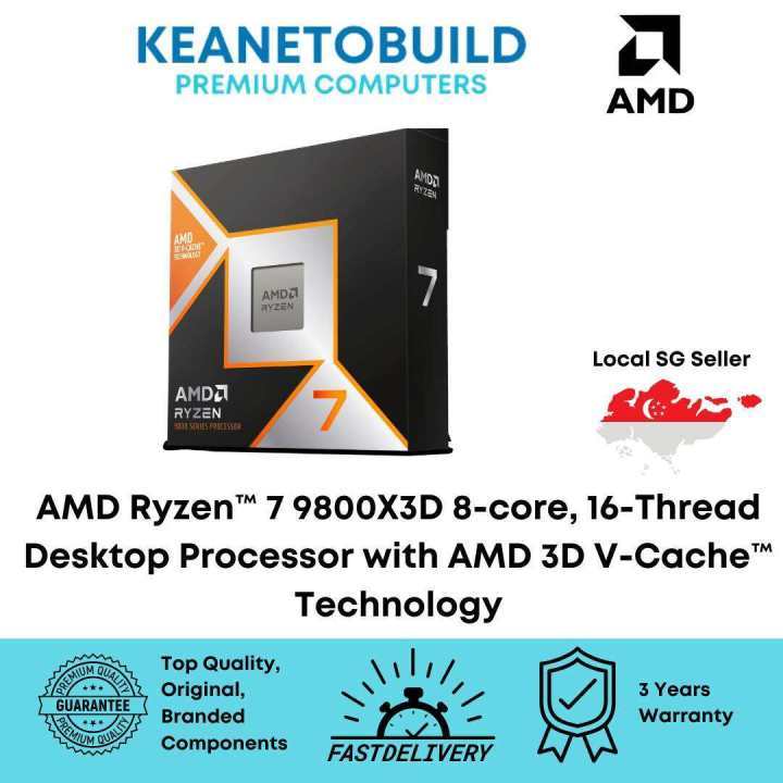 AMD Ryzen 7 9800X3D, Cooler not included