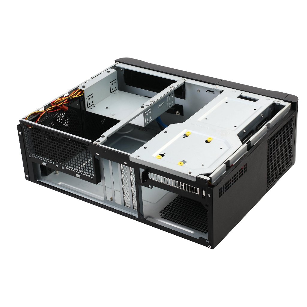 SILVERSTONE Micro-ATX, Mini-DTX, Mini-ITX, Aluminum front door and plastic front panel, 0.8mm SECC body SST-GD06B