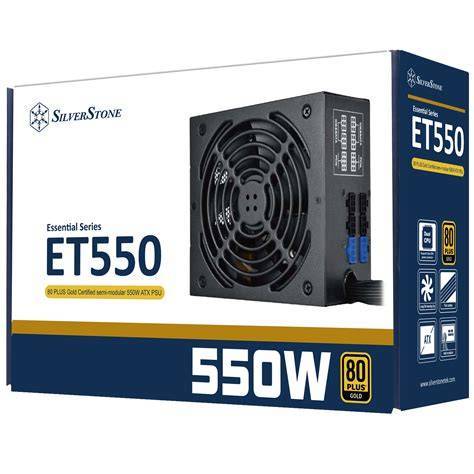 Silverstone SST-ET550-HG Essential 550W 80 Plus Gold, Semi-Modula
