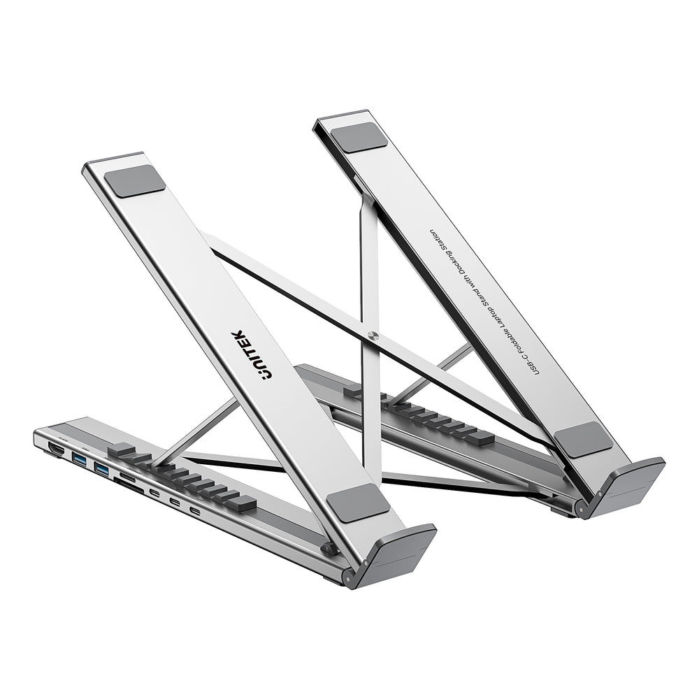 UNITEK FOLDABLE LAPTOP STAND WITH DOCKING STATI