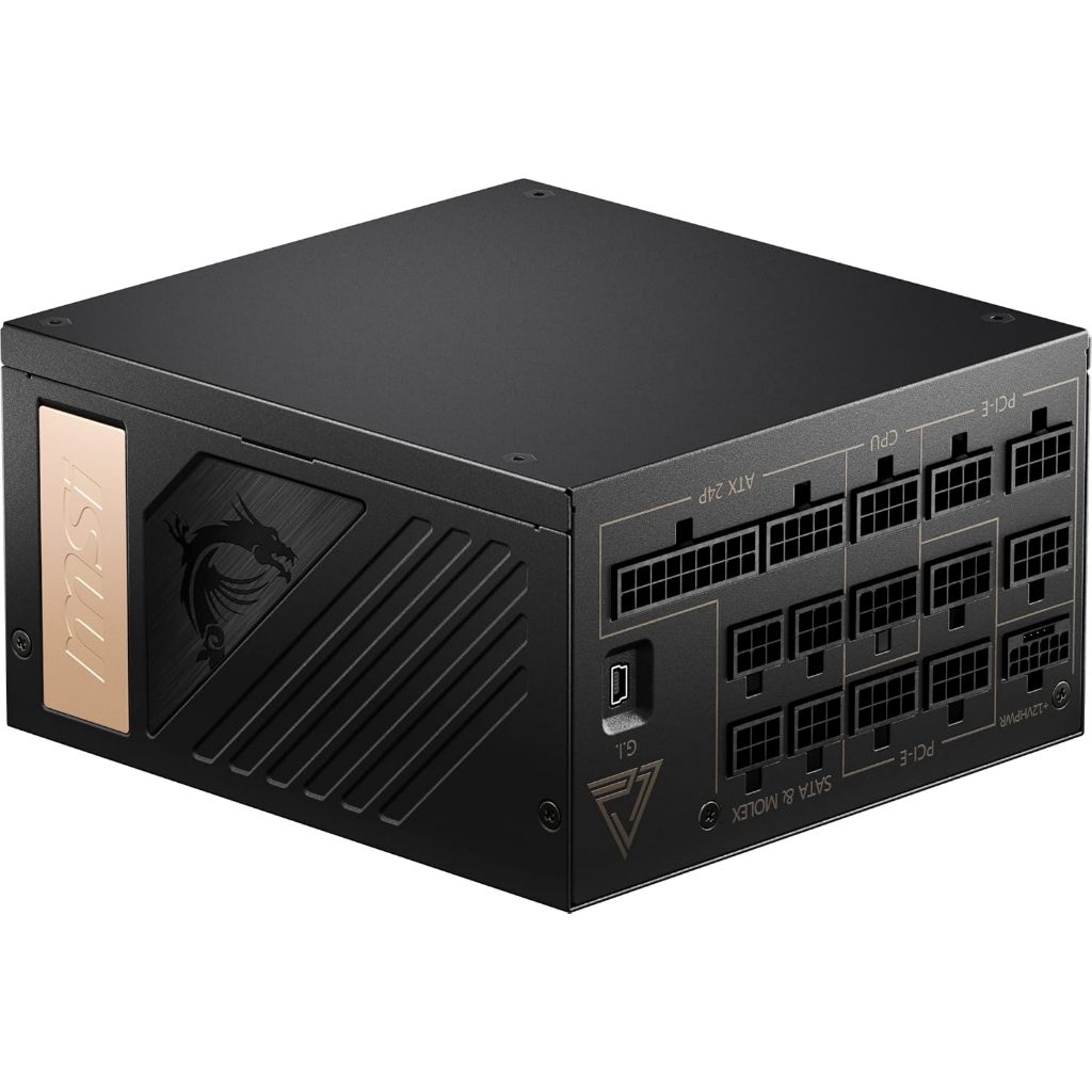 MSI MEG AI1300P 1300W ATX3.0 80+ PLATINUM FULL MODULAR PCIE 5.0 PSU