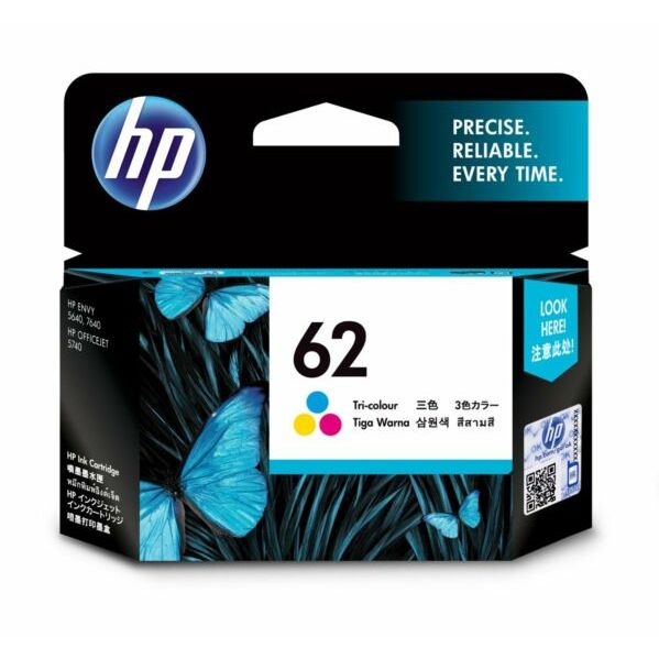 HP 62 TRI-COLOR INK CART C2P06AA