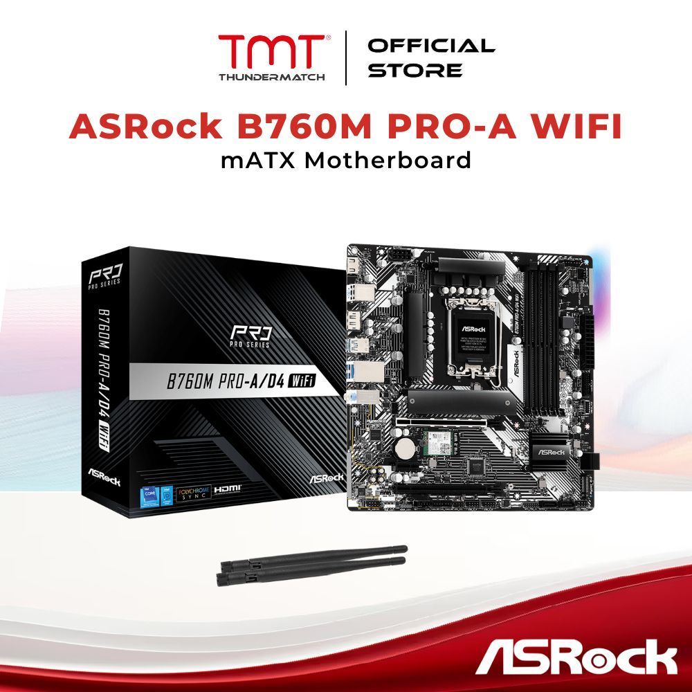 MSM A WIFI m-ATX MOTHERBOARD - D5 PRO B760M-A WIFI