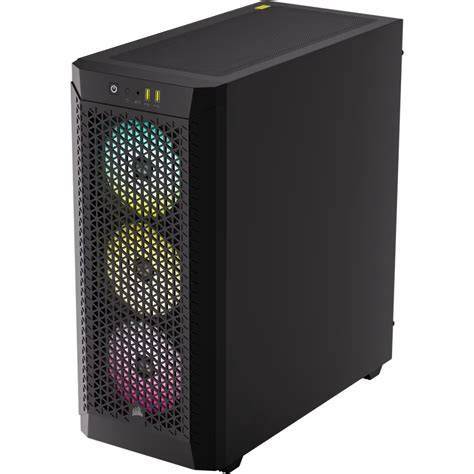 CORSAIR 480T RGB Airflow Tempered Glass Mid-Tower, Black CS-CC-9011272-WW