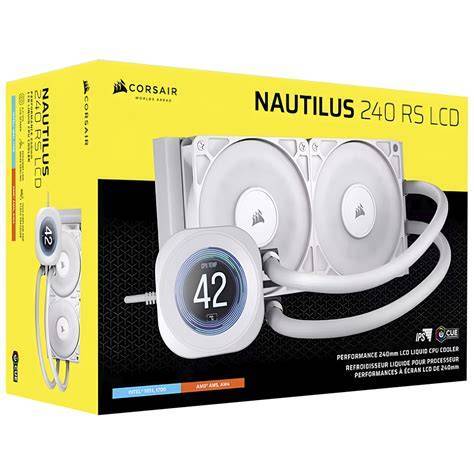 CORSAIR NAUTILUS 240 RS LCD Liquid CPU COOLER WHITE CS-CW-9061032-WW